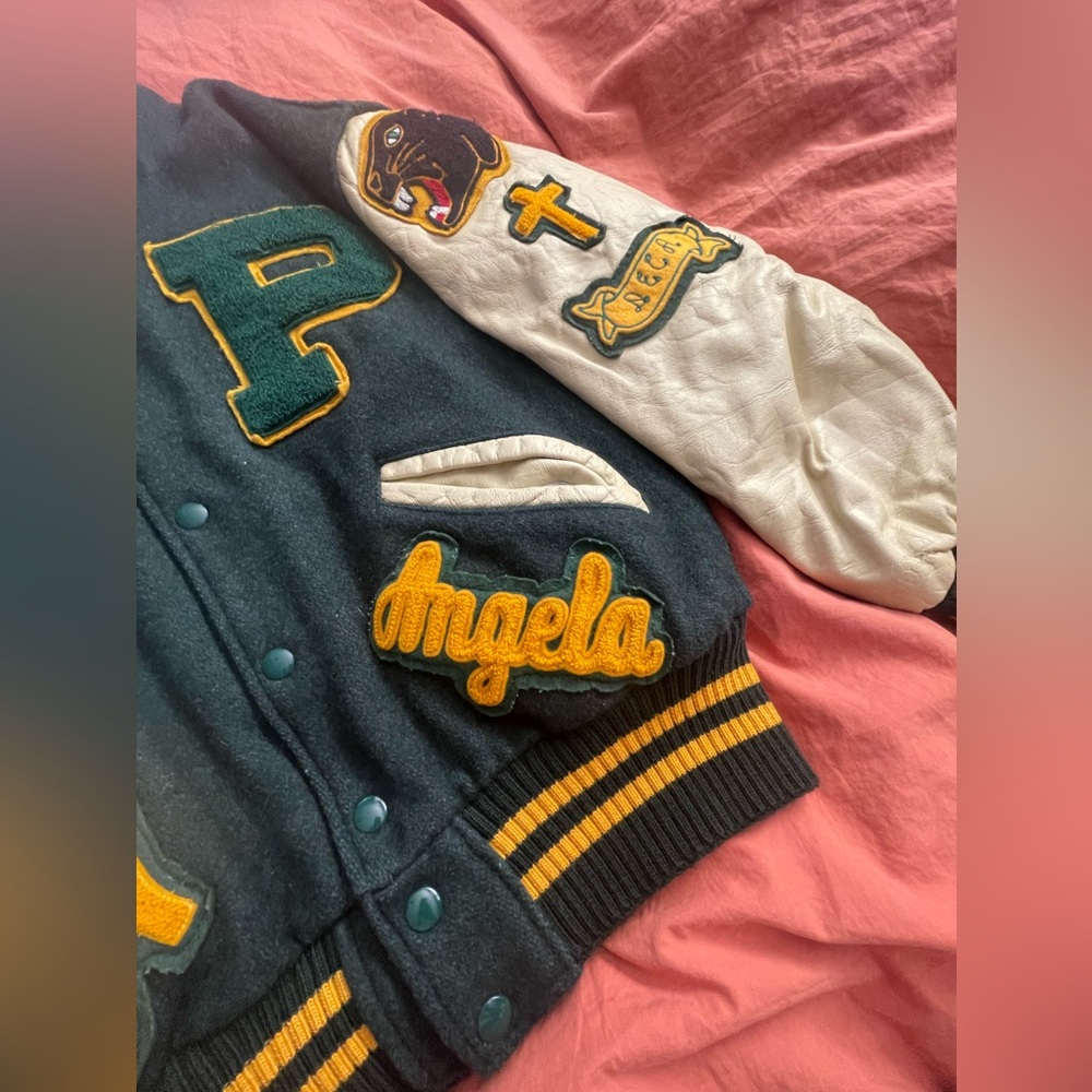 Vintage Delong Varsity Letterman Jacket Peoria Panthers 97 View 5